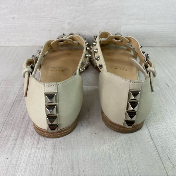 Christian Louboutin LoubiClou Studded Caged Leather Gladiator Sandals Sz 37.5 - Picture 7 of 10